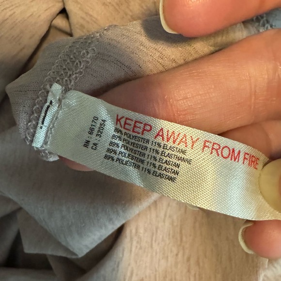 FP Movement Mauve Ruched Short Sleeve Active Top NWOT Size Small - Picture 5 of 7